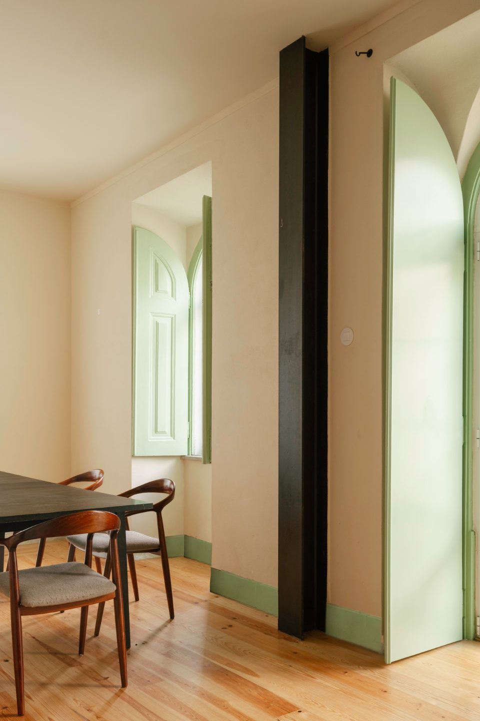 Natural light dining room